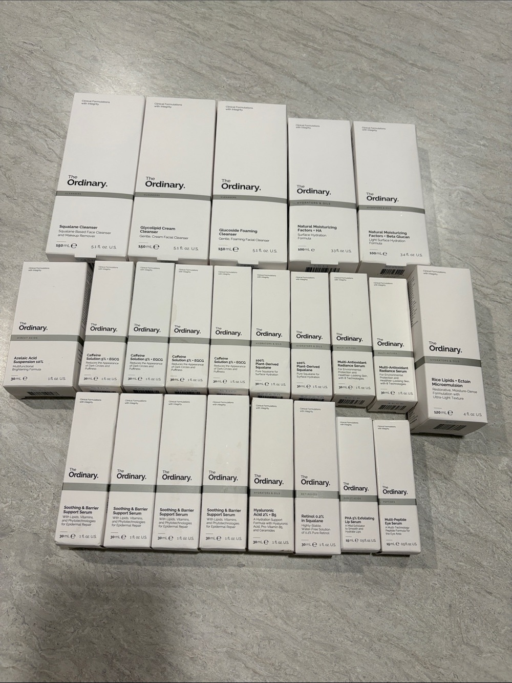 The Ordinary Skincare Assorted Serums & Treatments - White Packaging